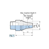 High-precision And Ultra-compact Design New Hydraulic Chuck Suitable For Small Machining Centers Hydraulic Chuck HSK-E25 - Big-tools Industrial Supply Tools for Metal Cutting